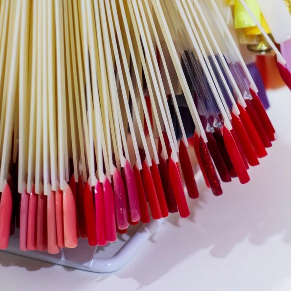 Nail polish color selection